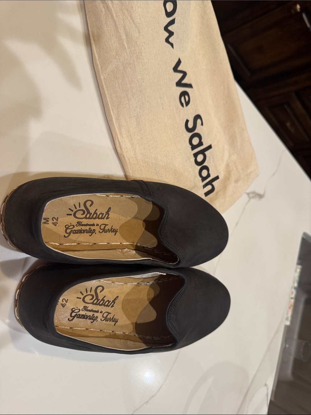 Sabah Black Nubuck Men’s Slip-On Loafers